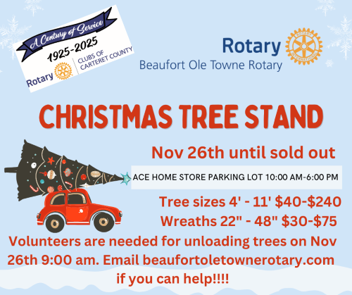 Beaufort Ole Towne Rotary Holiday Chritmas Stand