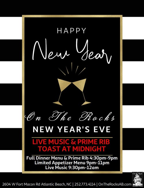 NYE at On The Rocks Restaurant & Tavern